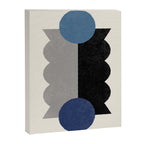 Balance Colorblock - Blue Grey Black Canvas Print Gallery Image 6