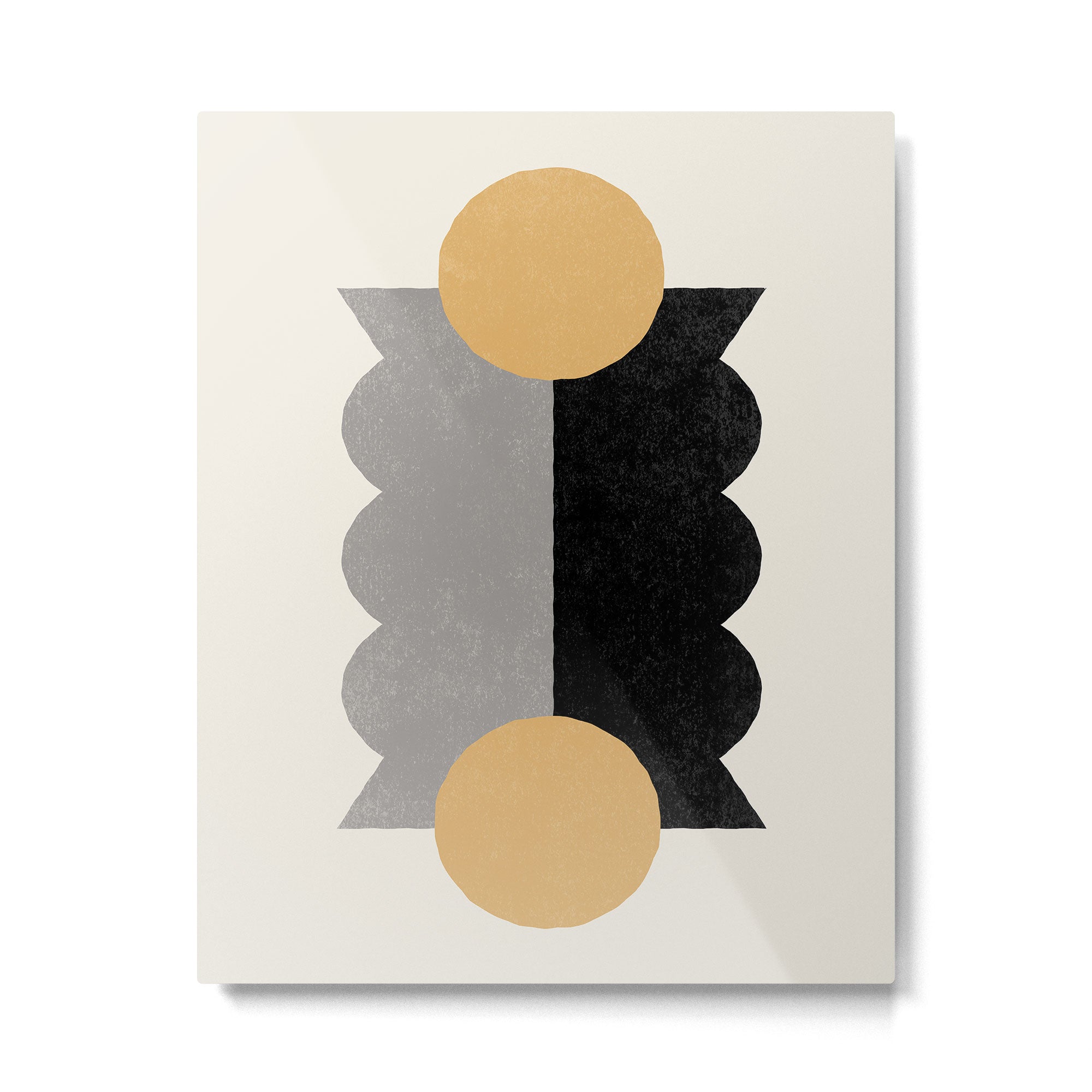 BalanceColorblock - Gold Black Metal Print Gallery Image 4