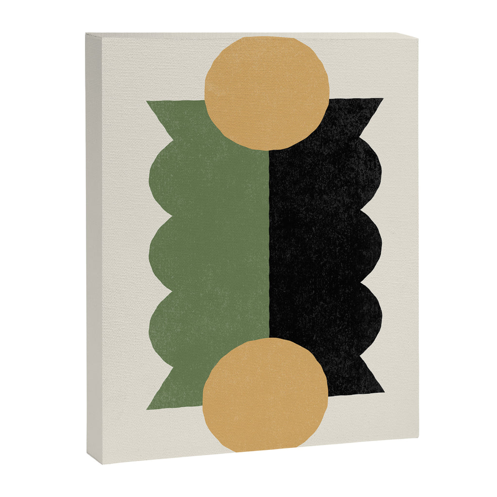 BalanceColorblock - Green Gold Canvas Print Gallery Image 6