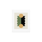 BalanceColorblock - Green Gold Art Print Gallery Image 1