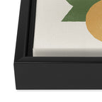 BalanceColorblock - Green Gold Framed Canvas Print Gallery Image 3