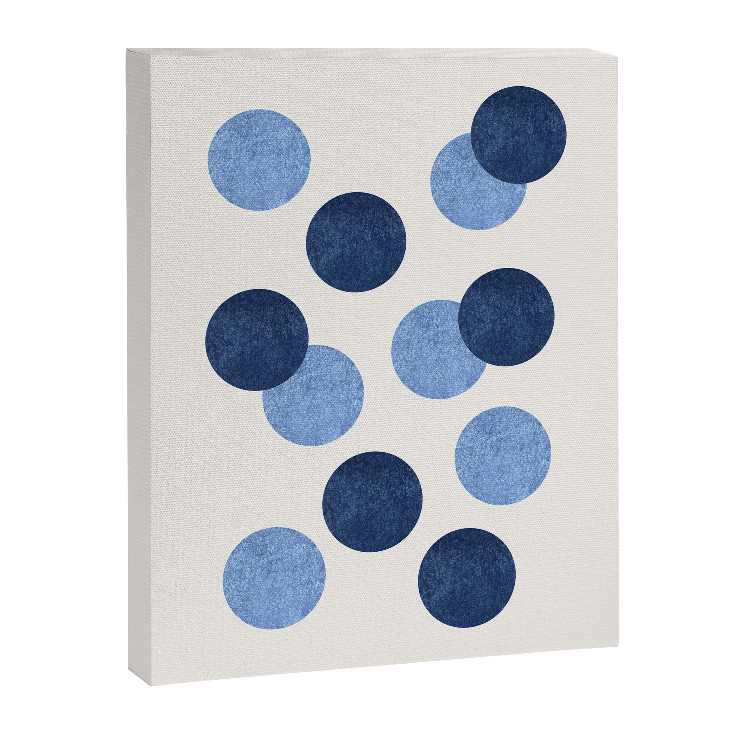 Blue Dots - Abstract Pattern Canvas Print Gallery Image 6