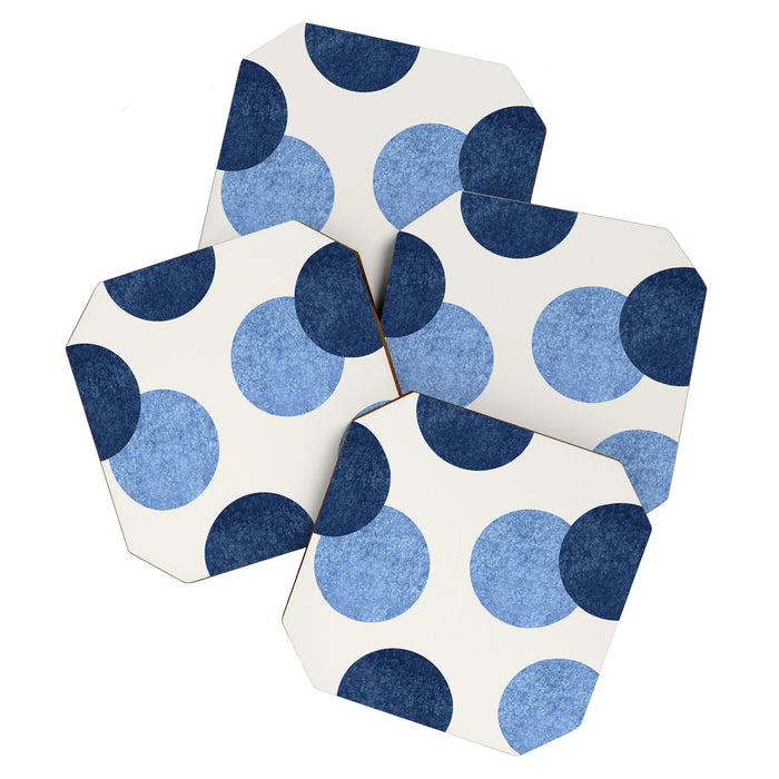 Blue Dots - Abstract Pattern Coaster Gallery Image 1