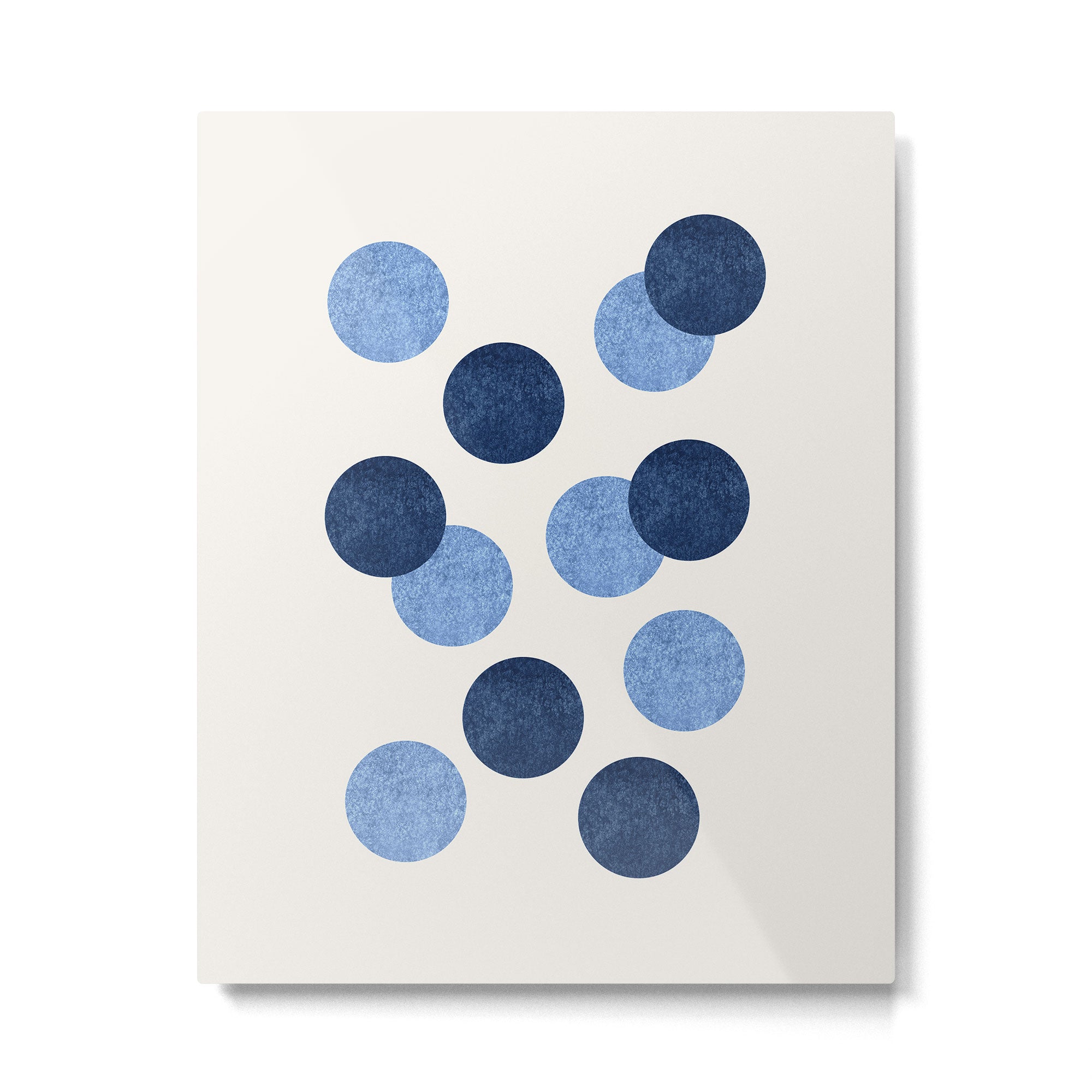 Blue Dots - Abstract Pattern Metal Print Gallery Image 4