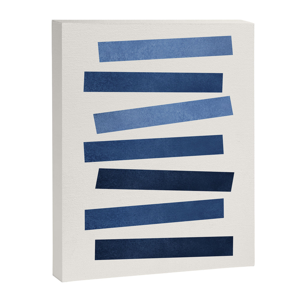 Blue shades Mid-century modern style Canvas Print Gallery Image 6