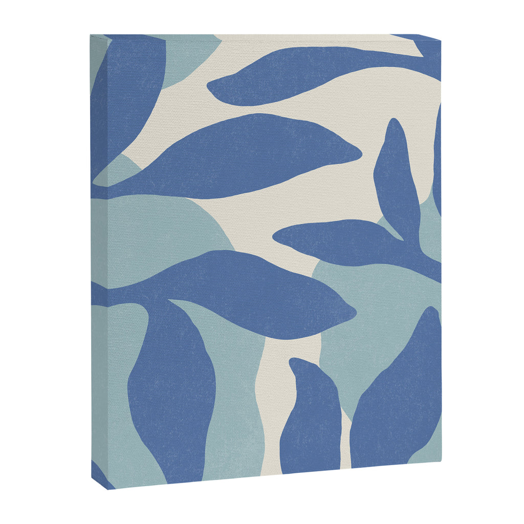 Botanic Abstract - Blue Canvas Print Gallery Image 6