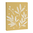 Botanic Pattern - White Yellow Canvas Print Gallery Image 6