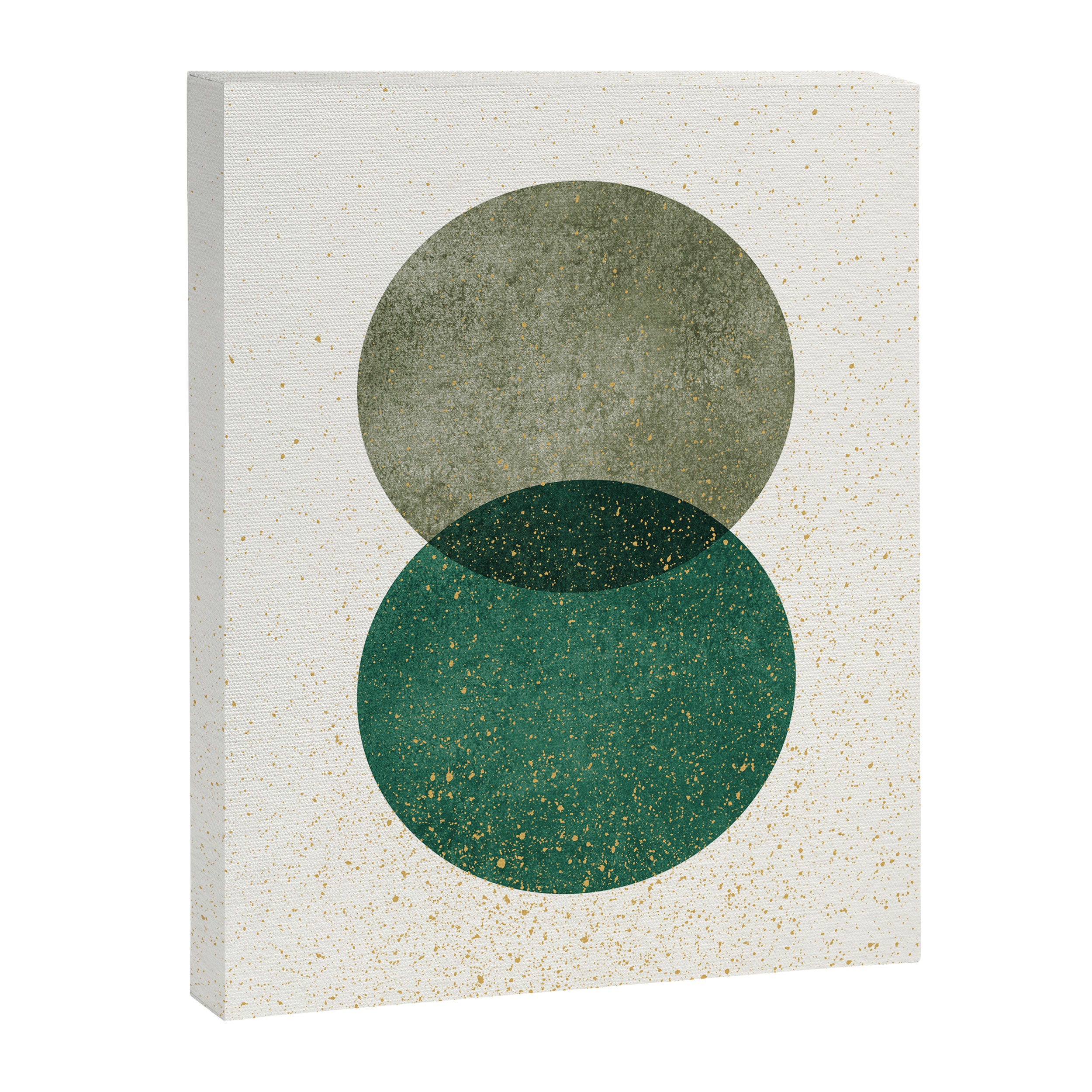 Circle Abstract - Greenery Canvas Print Gallery Image 6