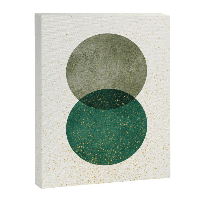 Circle Abstract - Greenery Canvas Print Gallery Image 1