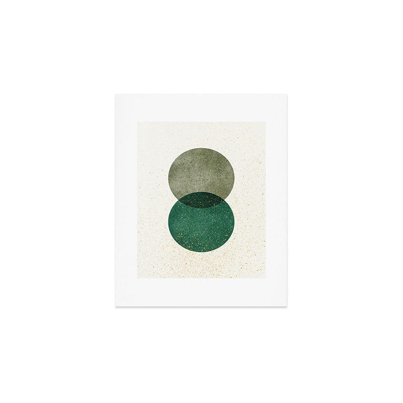 Circle Abstract - Greenery Art Print Gallery Image 1