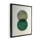 Circle Abstract - Greenery Framed Canvas Print Gallery Image 2