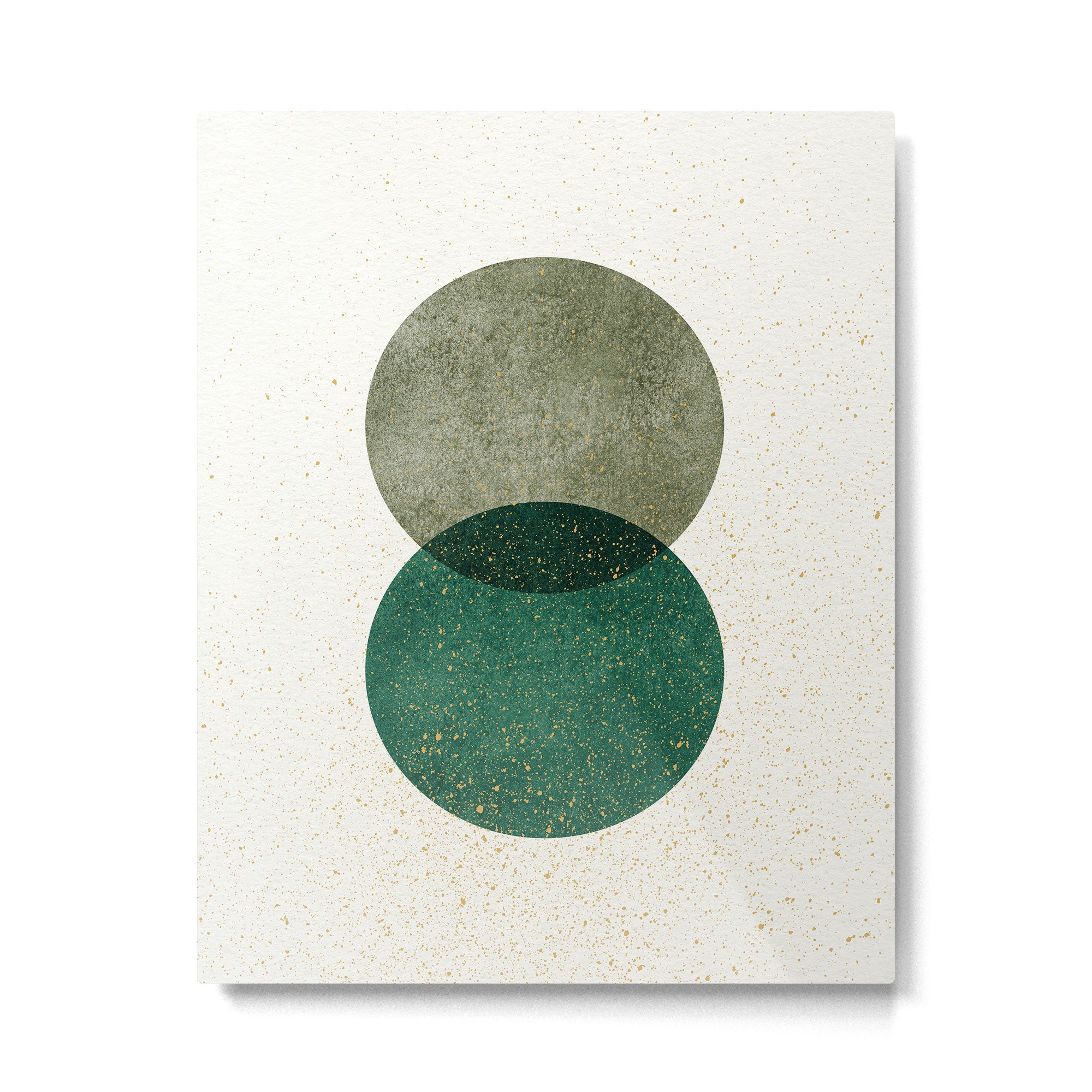 Circle Abstract - Greenery Metal Print Gallery Image 4