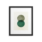 Circle Abstract - Greenery Framed Art Print Gallery Image 5