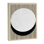 Circle black and white Stripes Canvas Print Gallery Image 6