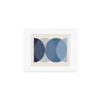 Circle Half-circle - Blue Art Print Gallery Image 1