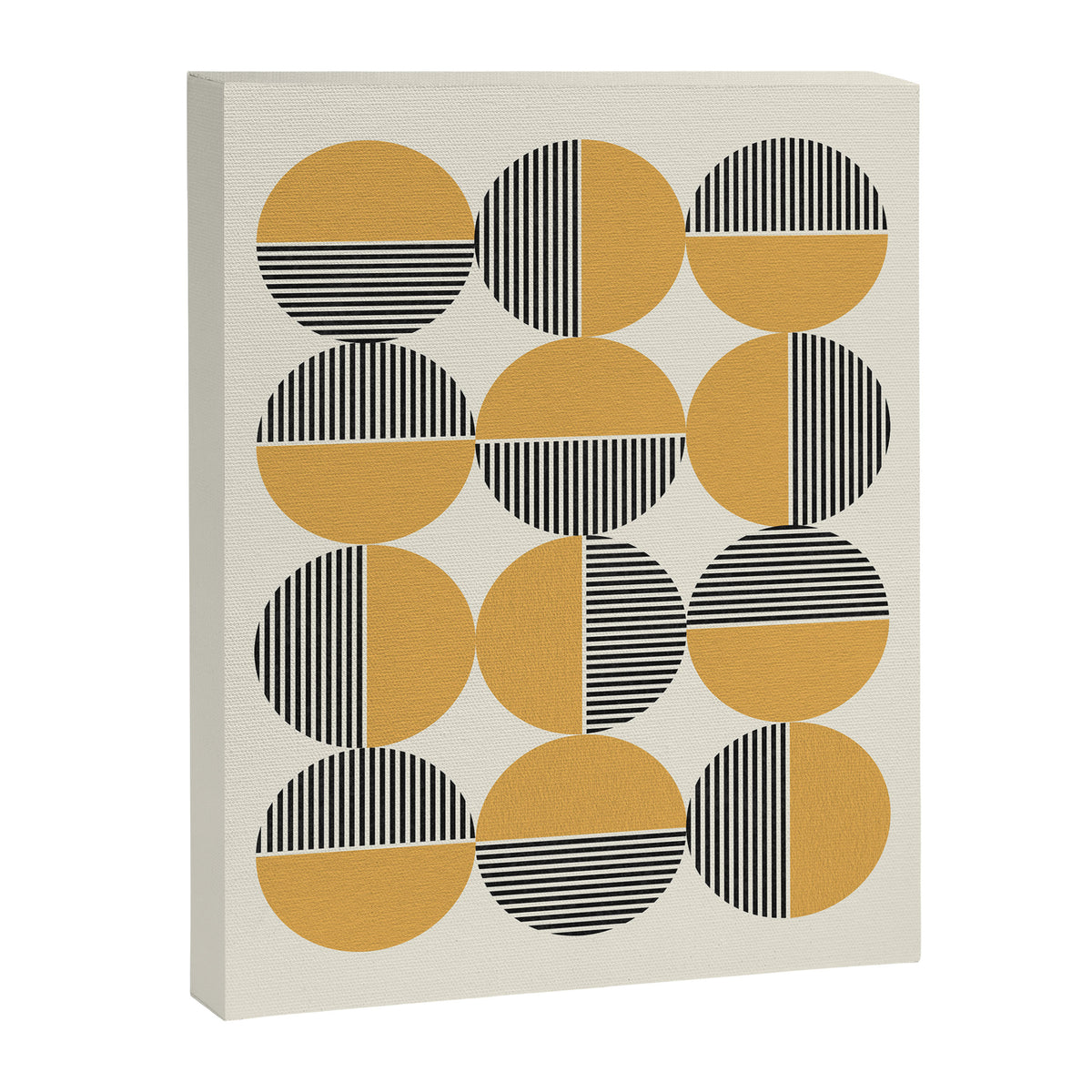 Circle pattern mid-century style Canvas Print Gallery Image 6