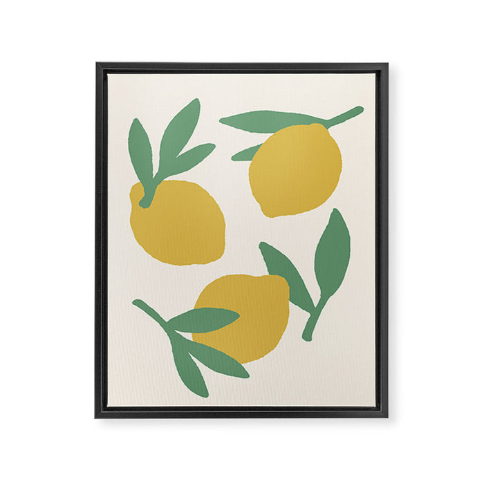 Citrus - Illustration Framed Canvas Print Gallery Image 1