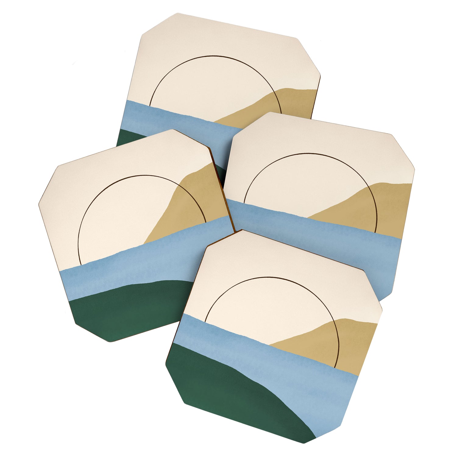 Coastal Landscape 1 Coaster Gallery Image 1