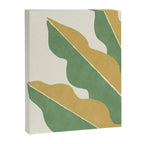 Color Block Abstract Leaf - Gold Green Canvas Print Gallery Image 6