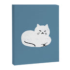 Comfy Cat WarmBlue Canvas Print Gallery Image 8
