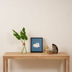 Comfy Cat WarmBlue Framed Canvas Print Gallery Image 4