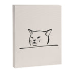 Confused cat meme drawing Canvas Print Gallery Image 8