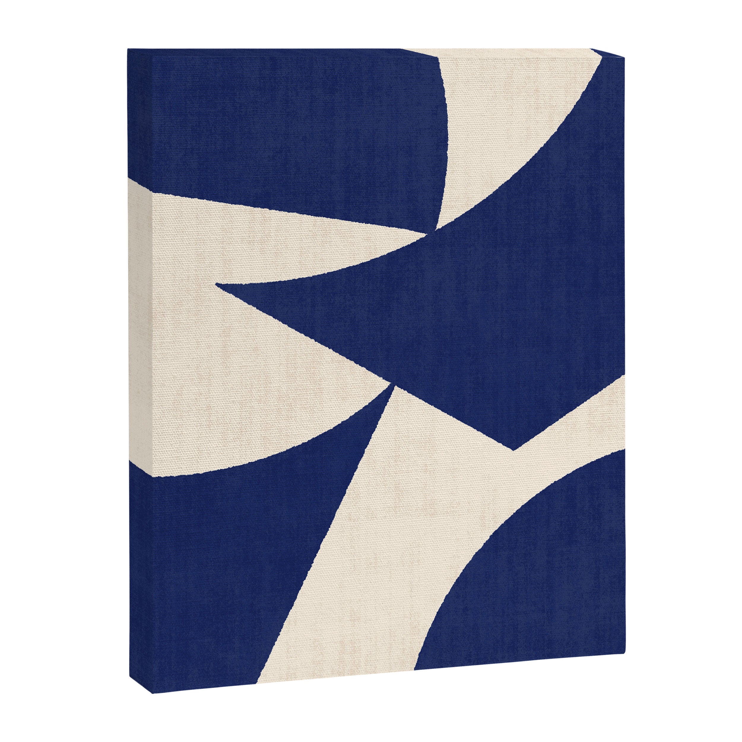 Cut-out Abstract Modern Shapes - blue Canvas Print Gallery Image 8
