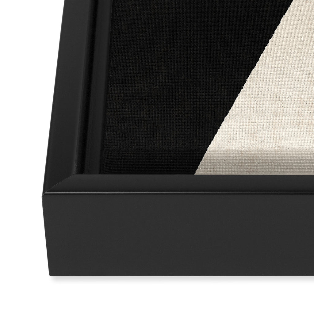 Cut-out Abstract Modern Shapes - black Framed Canvas Print Gallery Image 3