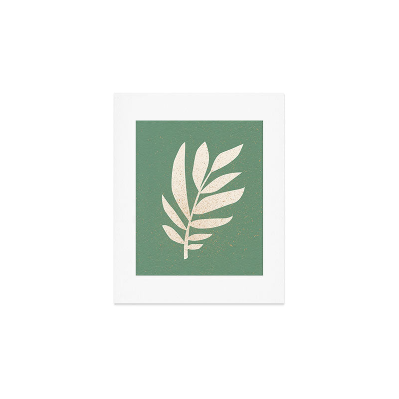 Cut-out Plant - Green Art Print Gallery Image 1