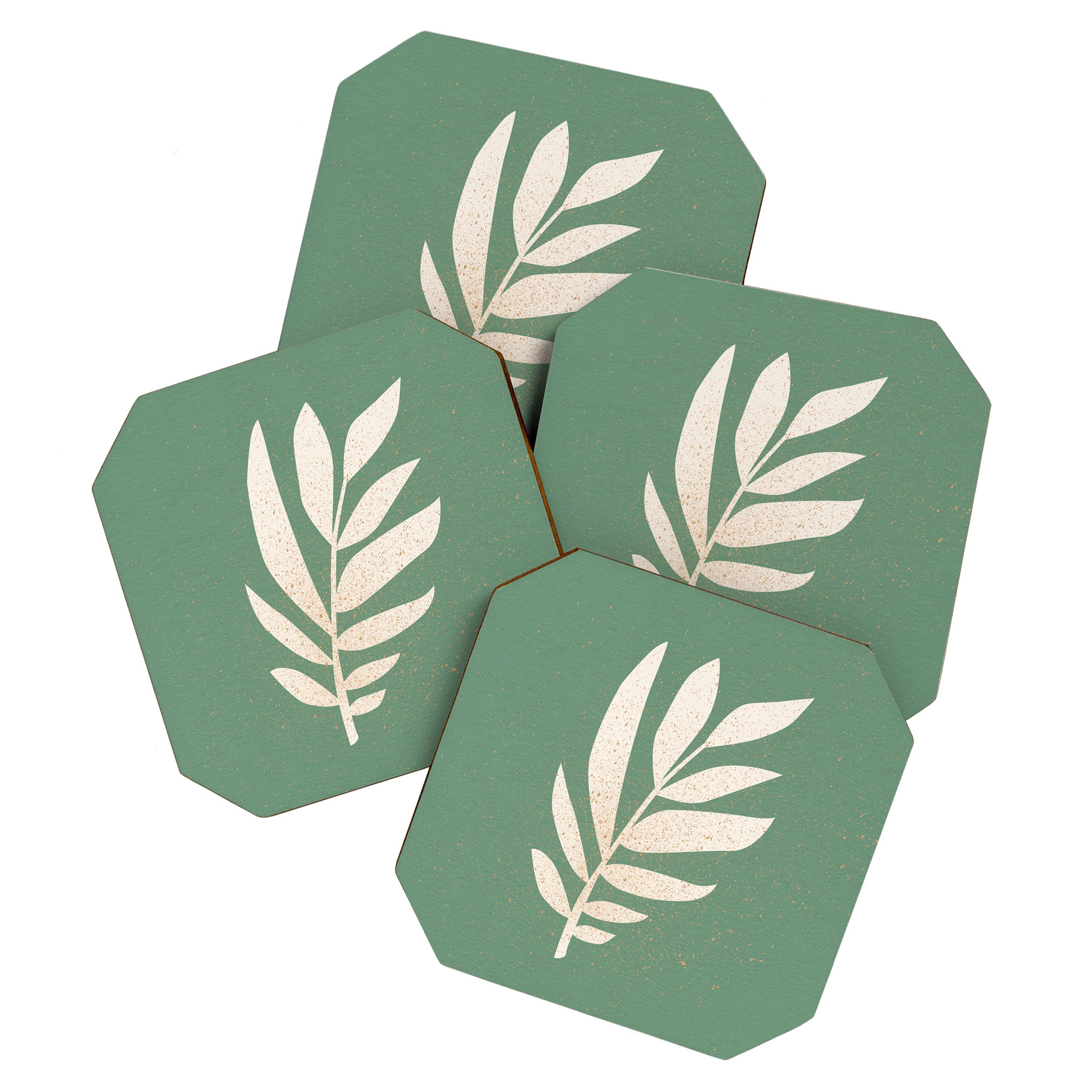 Cut-out Plant - Green Coaster Gallery Image 1