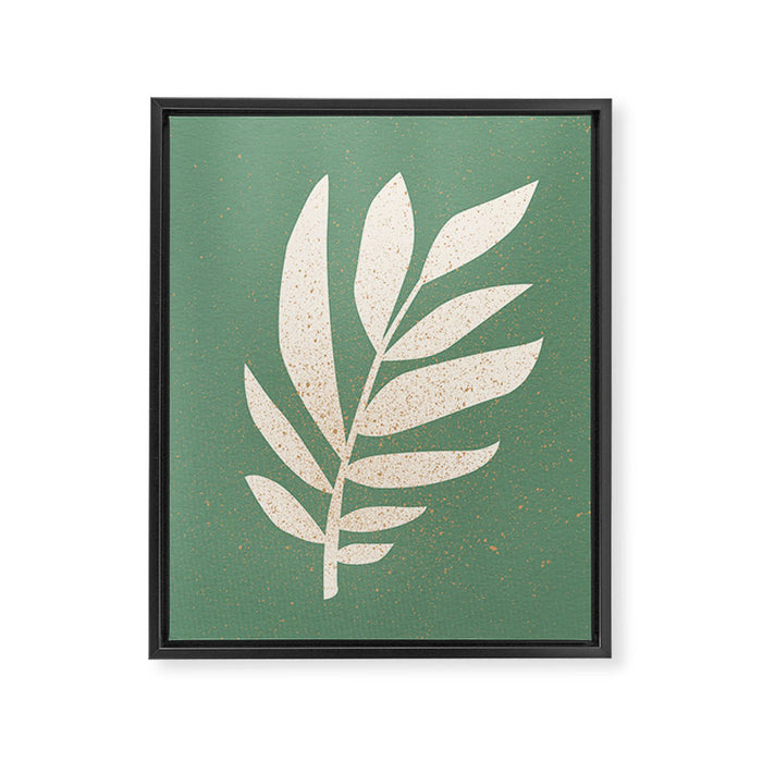 Cut-out Plant - Green Framed Canvas Print Gallery Image 1
