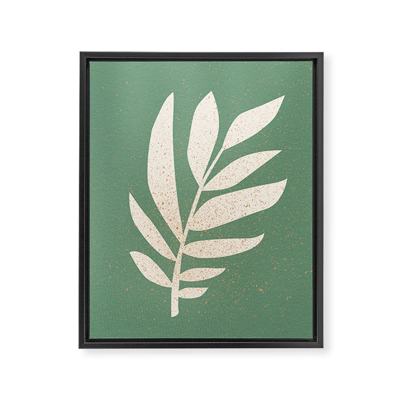Cut-out Plant - Green Framed Canvas Print Gallery Image 8