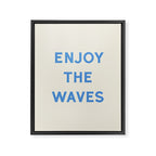 Enjoy The Waves Framed Canvas Print Gallery Image 6