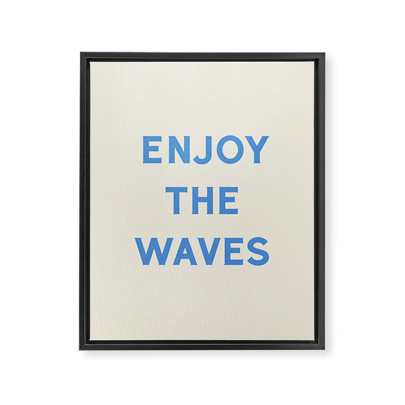 Enjoy The Waves Framed Canvas Print Gallery Image 6