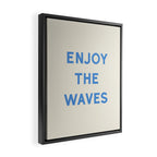 Enjoy The Waves Framed Canvas Print Gallery Image 2