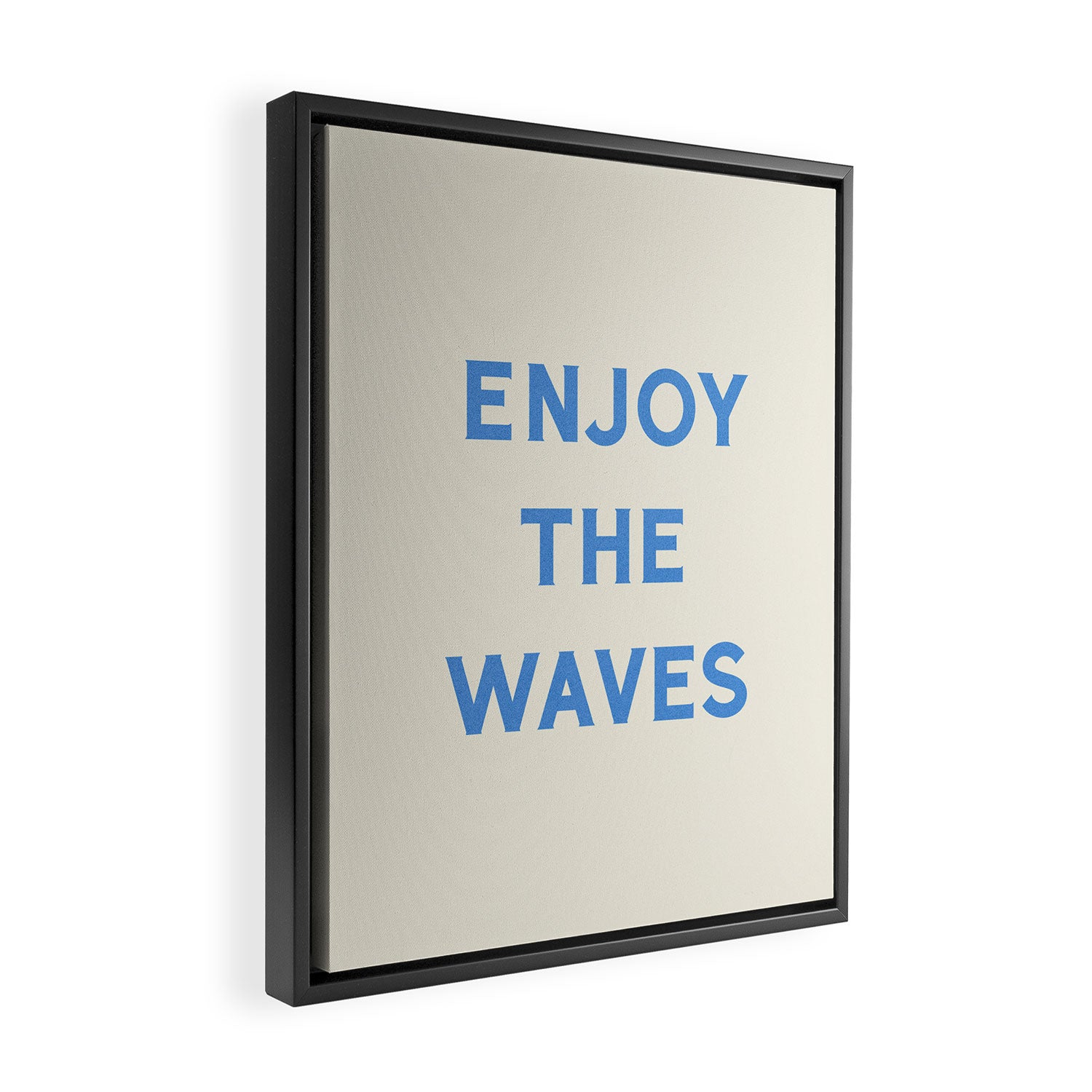 Enjoy The Waves Framed Canvas Print Gallery Image 2