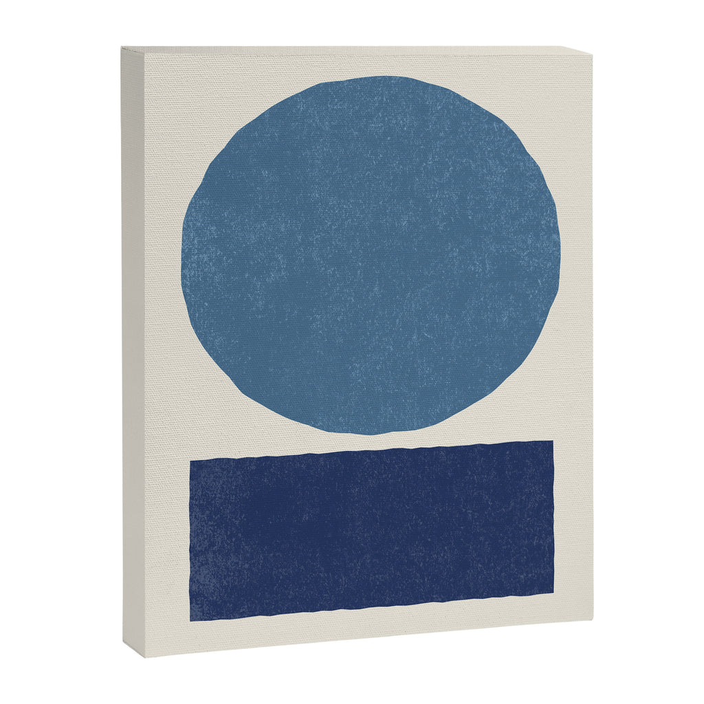 Geometric Balance - Blue Navy Canvas Print Gallery Image 6