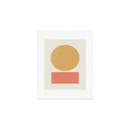 Geometric Balance - Gold Coral Art Print Gallery Image 1