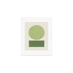Geometric Balance - Green Art Print Gallery Image 1