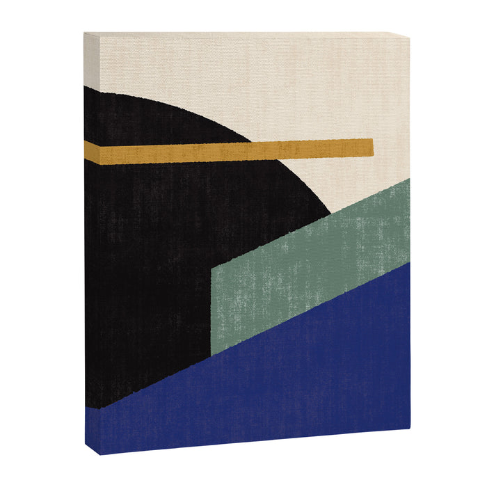 Geometric Compo 1 Filet - blue Canvas Print Gallery Image 1