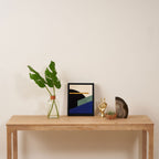 Geometric Compo 1 Filet - blue Framed Canvas Print Gallery Image 4
