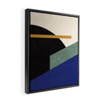 Geometric Compo 1 Filet - blue Framed Canvas Print Gallery Image 2