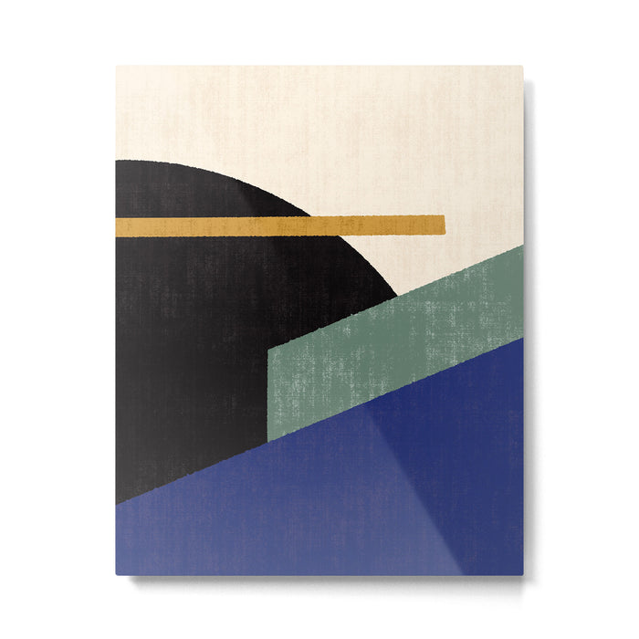 Geometric Compo 1 Filet - blue Metal Print Gallery Image 1