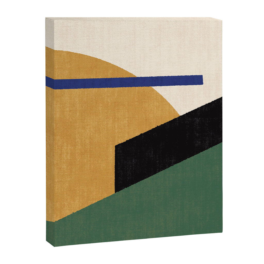 Geometric Compo 1 Filet - green Canvas Print Gallery Image 6