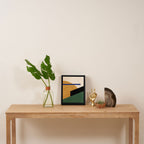 Geometric Compo 1 Filet - green Framed Canvas Print Gallery Image 4