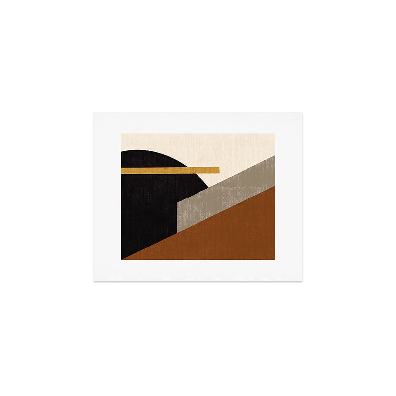 Geometric Compo 1 Filet Landscape - terra Art Print Gallery Image 1