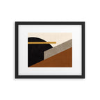 Geometric Compo 1 Filet Landscape - terra Framed Art Print Gallery Image 4