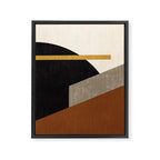 Geometric Compo 1 Filet - terra Framed Canvas Print Gallery Image 6