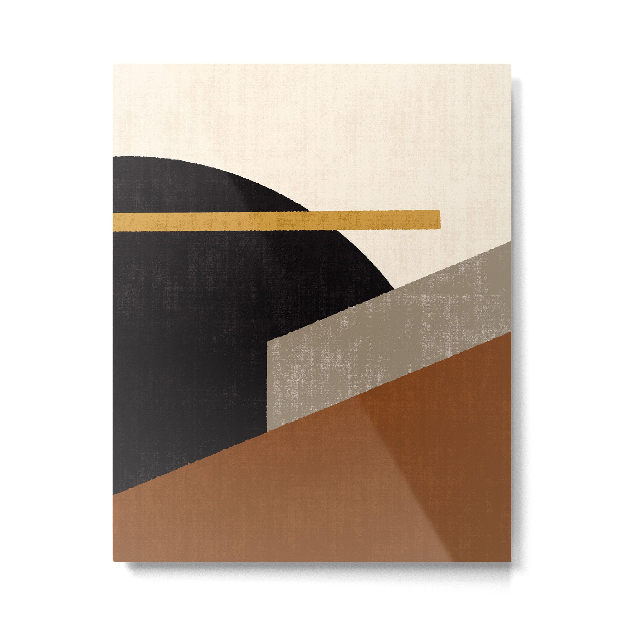 Geometric Compo 1 Filet - terra Metal Print Gallery Image 4