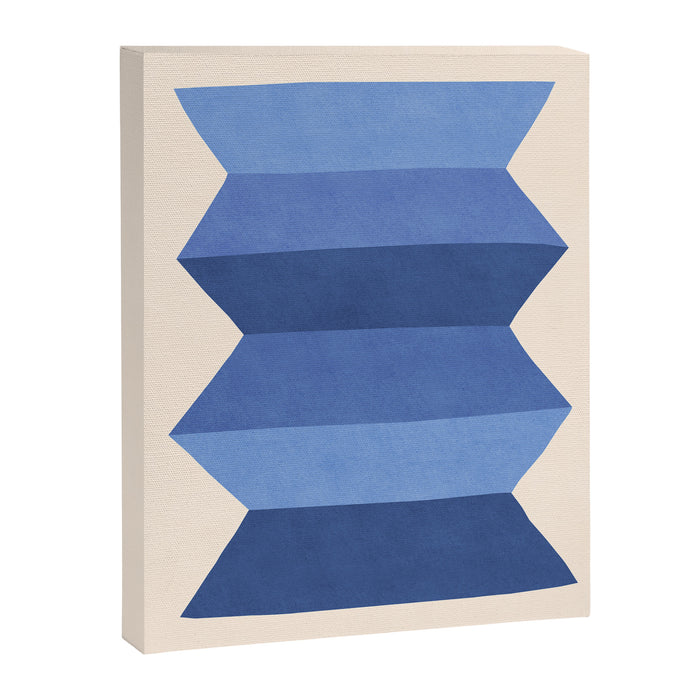 Geometric Vase - Blue Navy  Canvas Print Gallery Image 1
